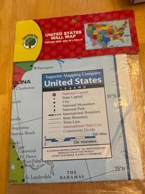 United States Wall Map Poster – 40” x 28” 🇺🇸